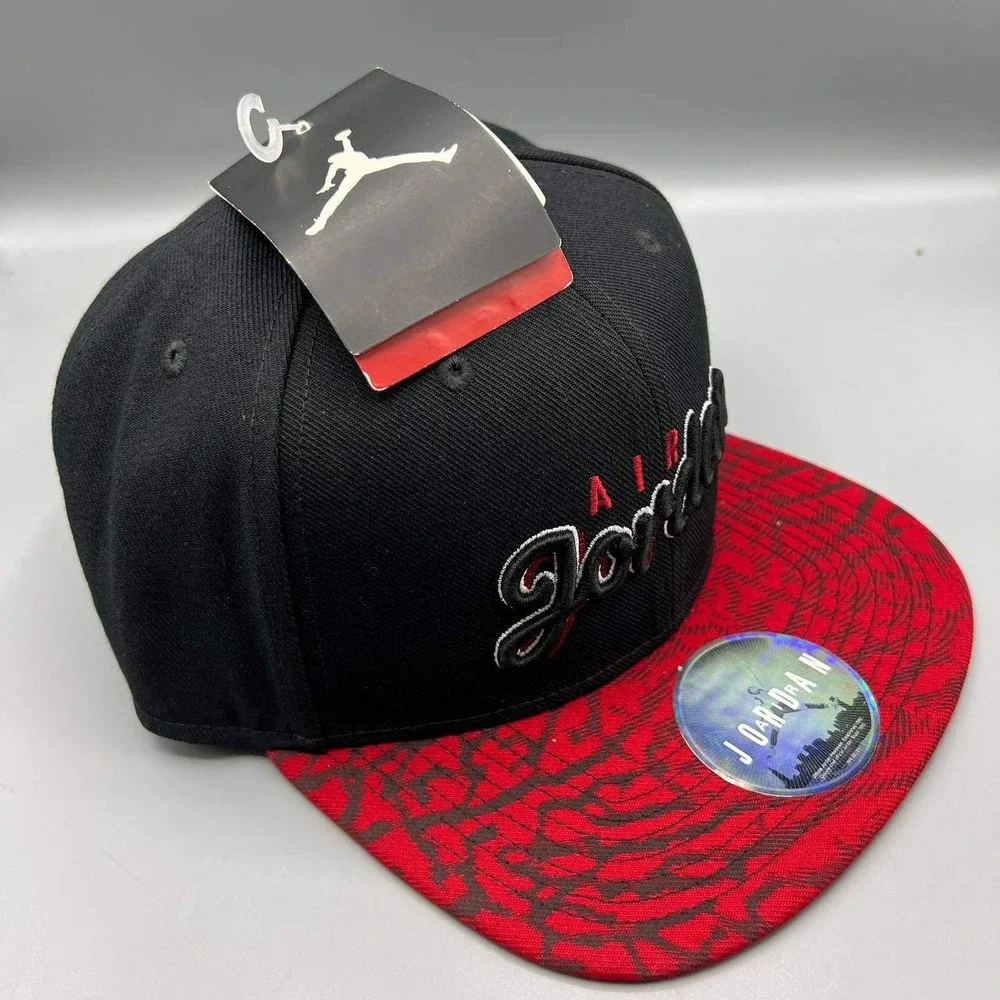 Air Jordan‎ Hat Men Black Cement Elephant Embroidered Jumpman Snap Back Cap New